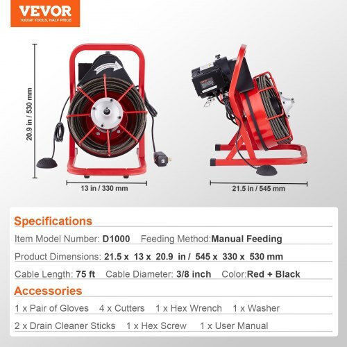 Vevor Drain Cleaning Machines