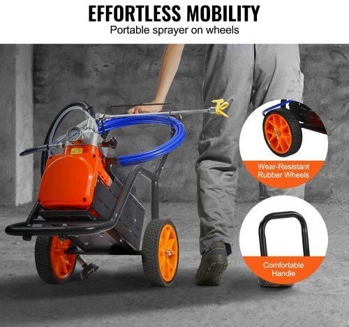 Vevor GMSGYWQPTJ301ILZ4V2 Ηλεκτρικό Πιστόλι Βαφής 1700W με Δοχείο 3.5lt