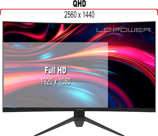 LC-Power M32QC VA Curved Monitor 31.5" QHD 2560x1440 180Hz
