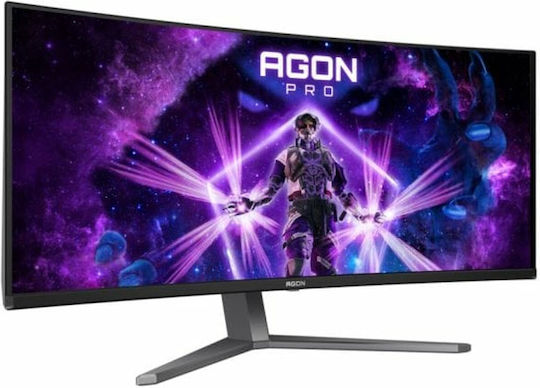 AOC AG346UCD Ultrawide QD-OLED HDR Curved Monitor 34" QHD 3440x1440 175Hz με Χρόνο Απόκρισης 0.03ms GTG