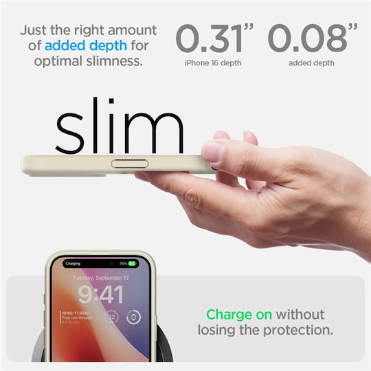 Spigen Ultra Hybrid Back Cover Silicone / Plastic Beige (iPhone 16 Plus)