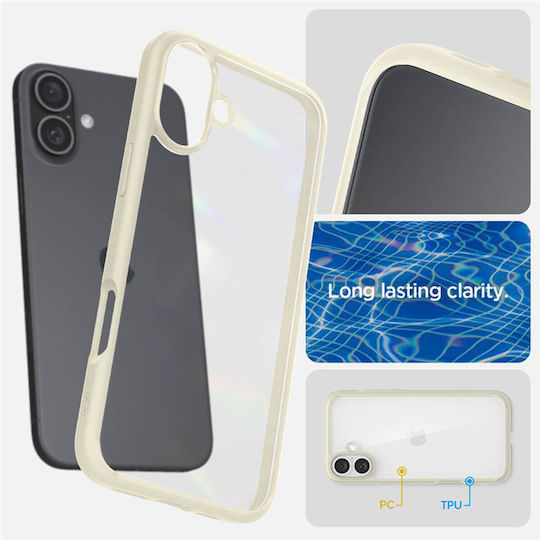 Spigen Ultra Hybrid Back Cover Silicone / Plastic Beige (iPhone 16 Plus)