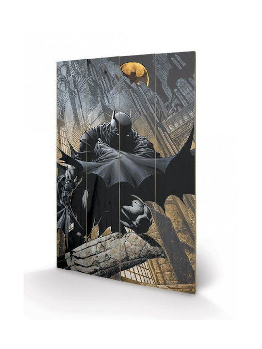 Batman Printing On Wood 40x59 Night Watch
