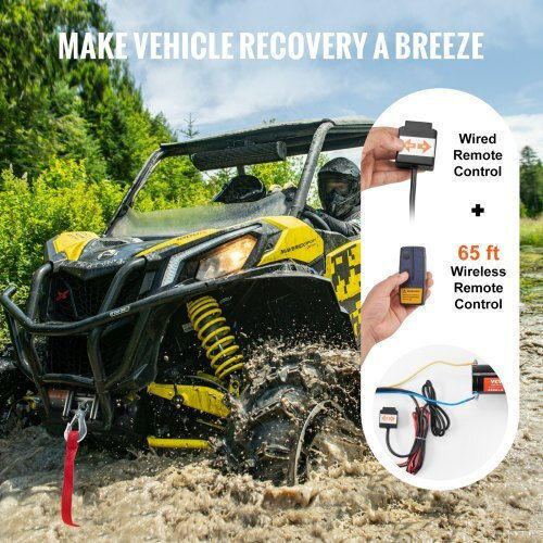 Electric Winch Vevor 4000 Lb Steel Cable Ip55 Waterproof Remote Control Atvgssjpyxwxejrpbv9