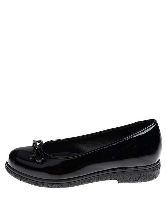 Shoegar Damen Ballerinas aus Lackleder in Schwarz Farbe