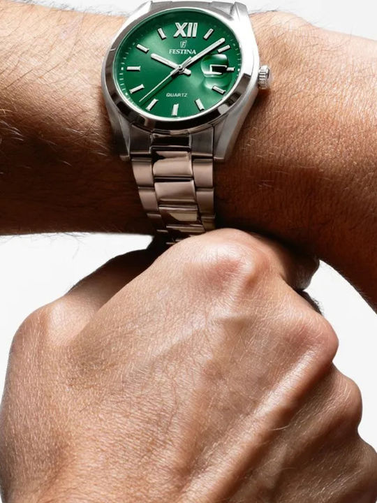 Festina Classic Watch Battery with Metal Bracelet