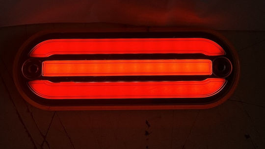 Πλαϊνό Φως Όγκου Neon 24v Κόκκινοπορτοκαλί