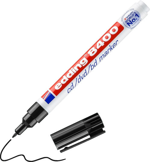 Edding 8400 Marker pentru CD/DVD 1mm Negru