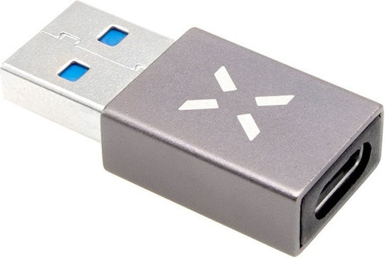 Fixed KF2341366 Конвертор USB-A мъжки към USB-C женски Сив