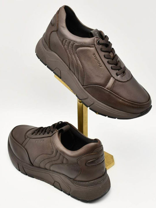 Leder Herren Freizeitschuhe Braun