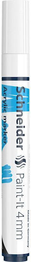 Schneider Paint-it 320 Acrylic Marker 4mm White (White)