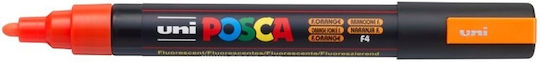 Uni-Ball Pc-5m Permanent Marker Fluo orange