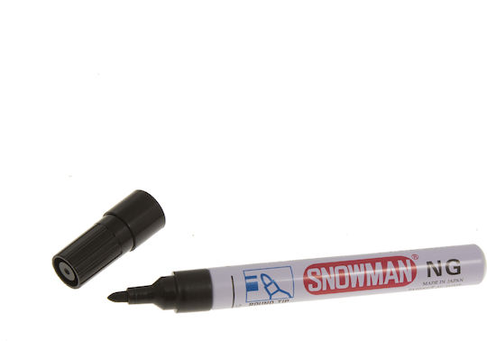 Snowman Ανεξίτηλος Μαρκαδόρος Μαύρος 4mm