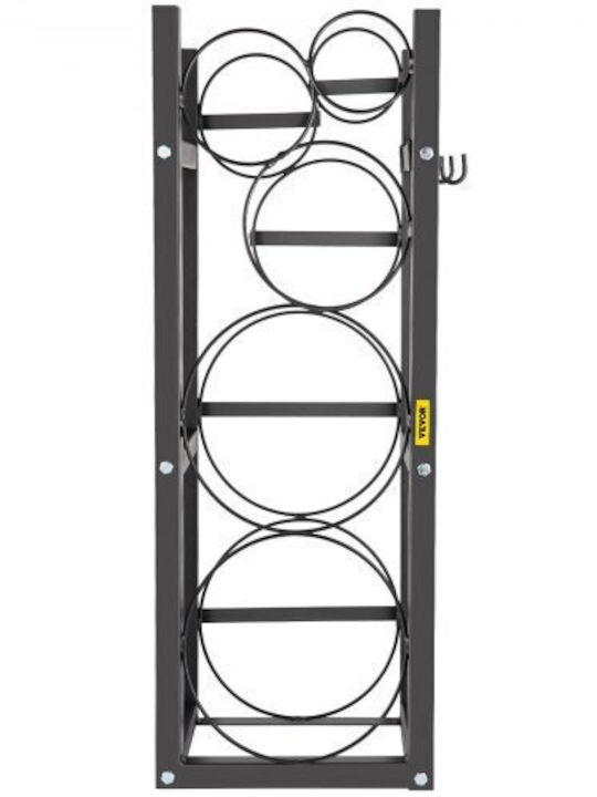 Vevor Free Standing Metallic Wine Cabinet Gray 89.5x31.9x9.2cm
