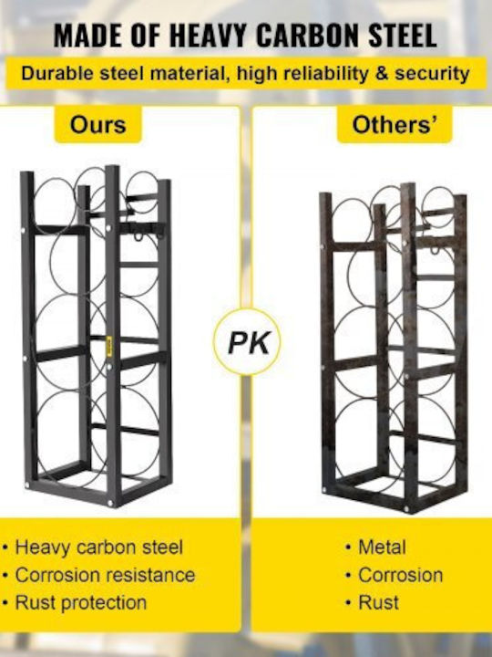 Vevor Free Standing Metallic Wine Cabinet Gray 89.5x31.9x9.2cm