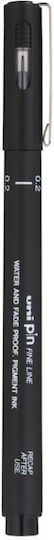 Uni-Ball Μαρκαδόρος Αλκοόλης Black 0.05mm