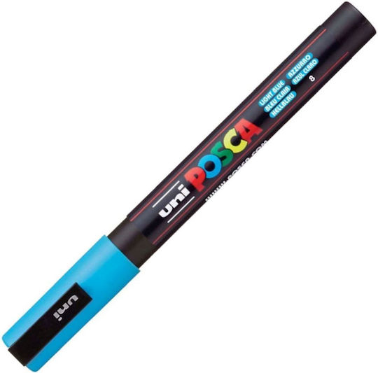 Uni-Ball Pc-3m Permanent Marker Light Blue