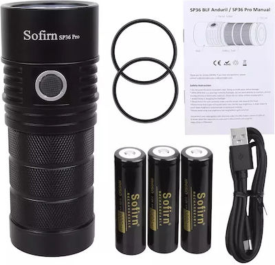 Sofirn Sp36 Pro Taschenlampe 8000 Lumen Helligkeit Luftfahrt-Aluminium 18650 Batterie 60