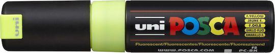 Uni-Ball Μαρκαδόρος Σχεδίου Yellow Fluo (#FFFF00) 8mm