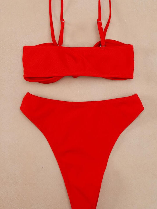 Gigi Set Bikini Κόκκινο