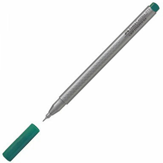 Faber-Castell Finepen Grip Μαρκαδόρος Σχεδίου 0.4mm Dark Green