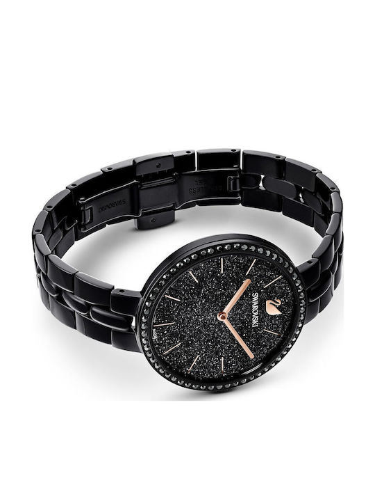 Swarovski Cosmopolitan Women's Watch with Black Metal Bracelet
