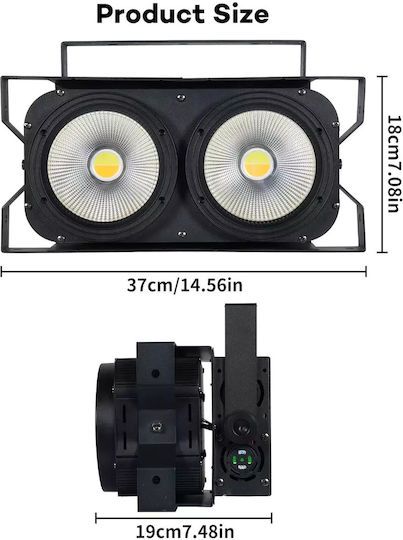 Cob Par Light 100w Power 8 Ch Control Dmx Stage Light
