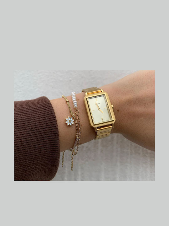 Cluse Fluette Women's Watch with Gold Metal Bracelet