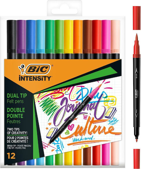 BIC Intensity Μαρκαδόροι Σχεδίου Multicolour Σετ 12 χρώματα