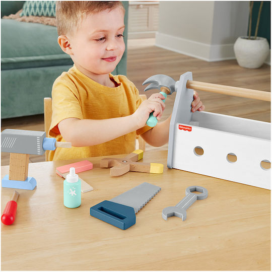 Fisher Price Παιδικό Εργαλείο από Ξύλο για 3+ Ετών 9τμχ
