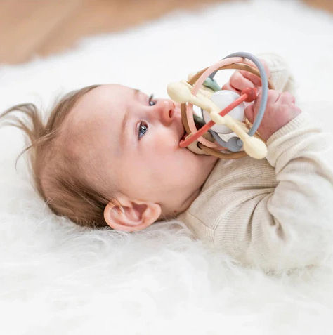 Nattou Teething Ring BPA Free made of Rubber for 6 m+