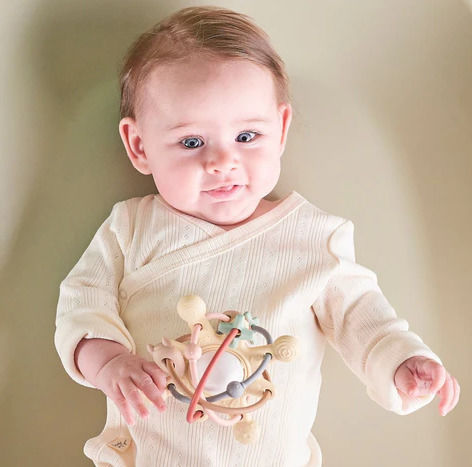 Nattou Teething Ring BPA Free made of Rubber for 6 m+