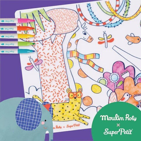 Super Petit Painting Silicone placemat for Children 3+ years Years