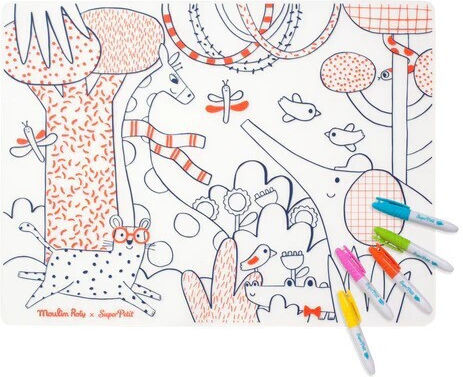 Super Petit Painting Silicone placemat for Children 3+ years Years