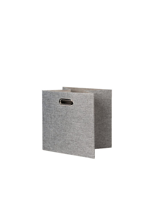 General Trade Fabric Storage Box with Lid Gray 33x33x33cm 1pcs