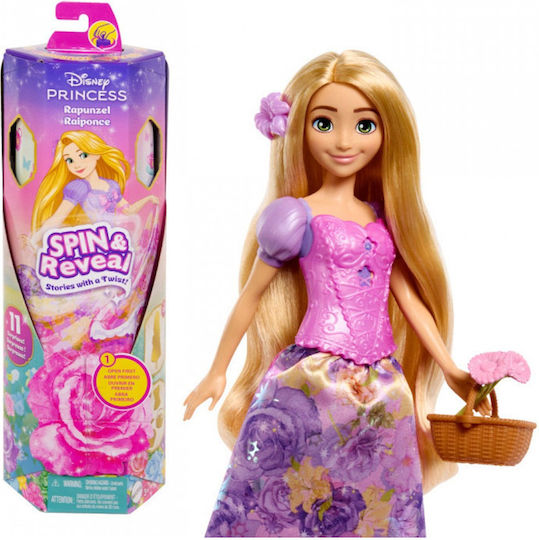 Barbie Spin & Reveal Rapunzel Doll for 3+ years+ Years 12.7cm