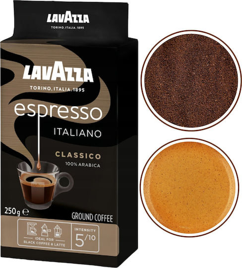 Lavazza Espresso Coffee Arabica Brazil Classico Ground 250gr
