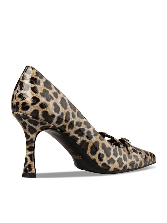 Synthetic Leather Multicolour Heels