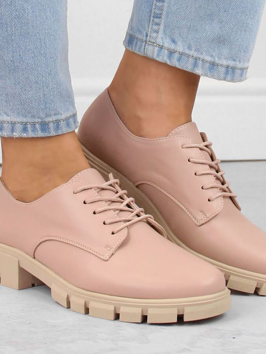 Γυναικεία Oxfords σε Ροζ Χρώμα