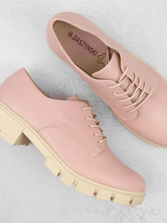 Γυναικεία Oxfords σε Ροζ Χρώμα