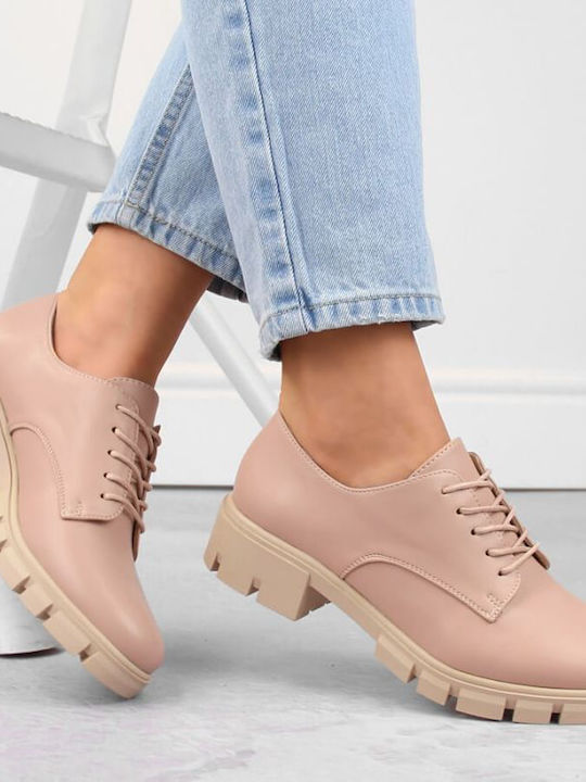 Γυναικεία Oxfords σε Ροζ Χρώμα