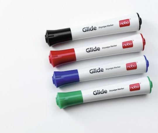 Nobo Markers Flipcharts Flipcharts Assorted Colours 4 Pcs Set