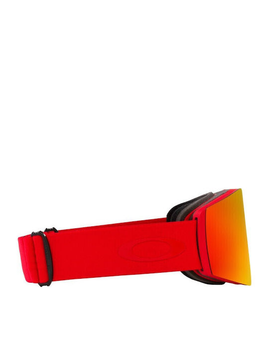 Oakley Fall Line L Ski- & Snowboardbrille Erwachsene Rot mit Linse in Rot Farbe
