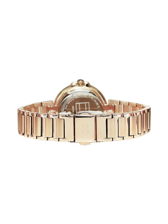 Tommy Hilfiger Angela Women's Watch with Pink Gold Metal Bracelet