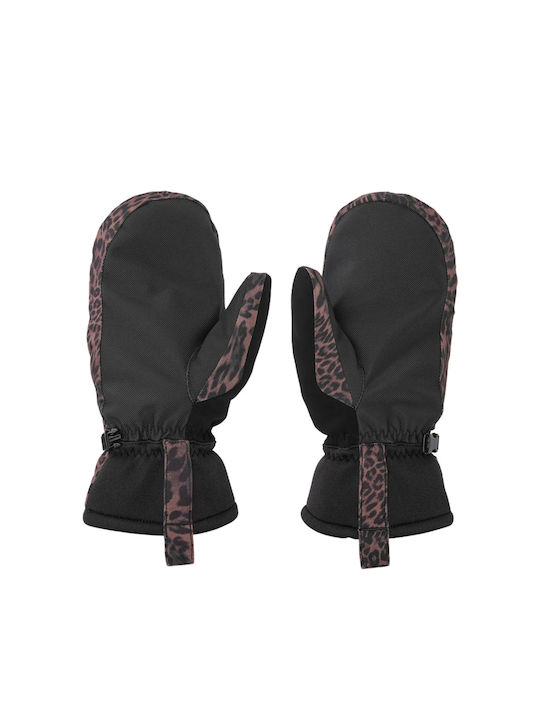 Volcom Upland Snow Mittens Γυναικεία Γάντια Σκι & Snowboard Καφέ