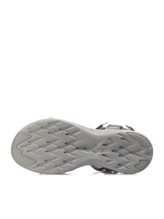 On the Go Flache Sandalen für Damen Sportlich in Gray Farbe