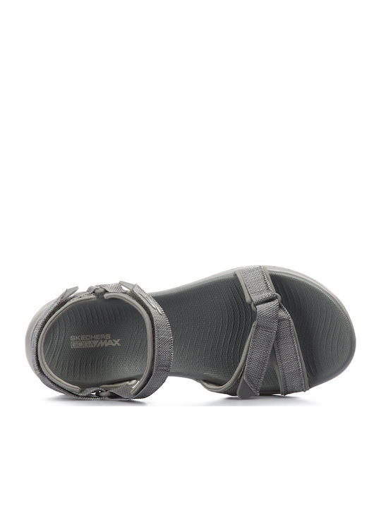 On the Go Flache Sandalen für Damen Sportlich in Gray Farbe