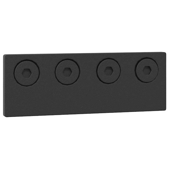 vidaXL Schiebetürmechanismus Für Türknaufe 366cm Schwarz