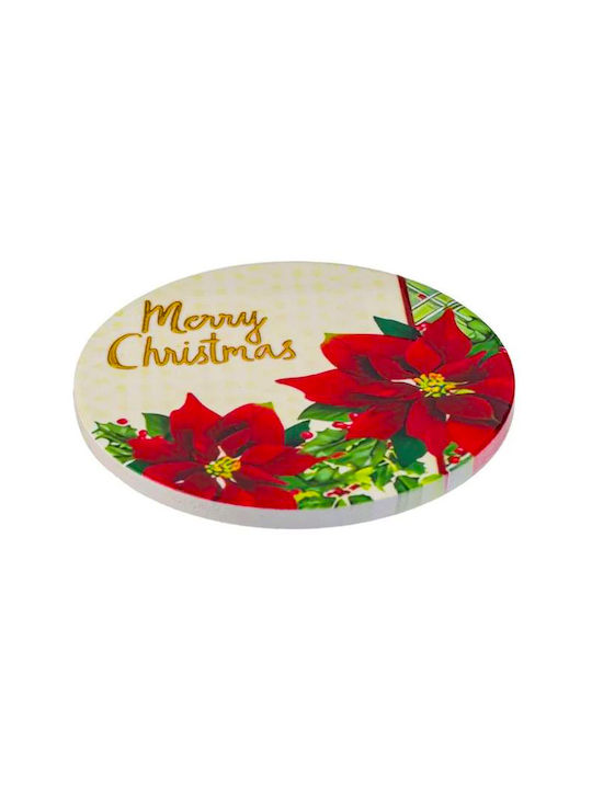 Set of 2 Christmas Coasters Merry Christmas Ceramic Set of 2 Christmas Coasters Merry Christmas Ceramic