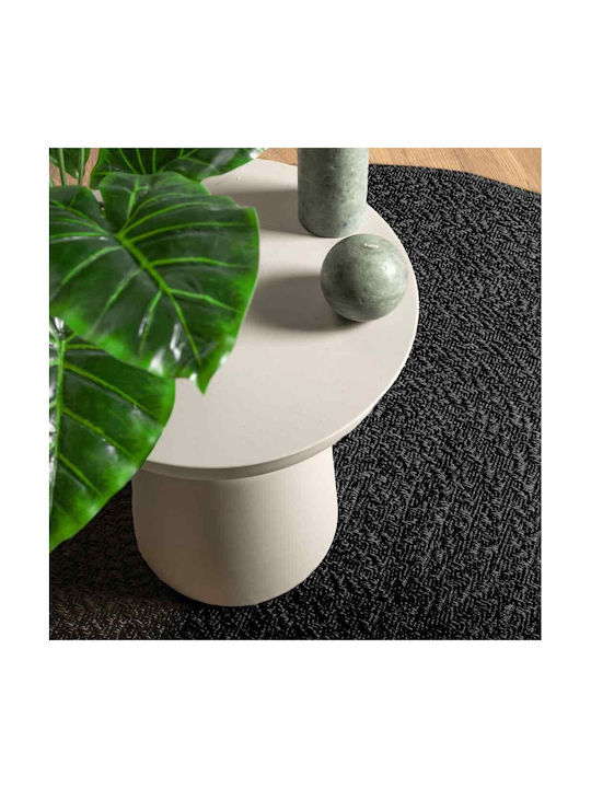 vidaXL Zizur Rug Outdoor Round from Jute Charcoal